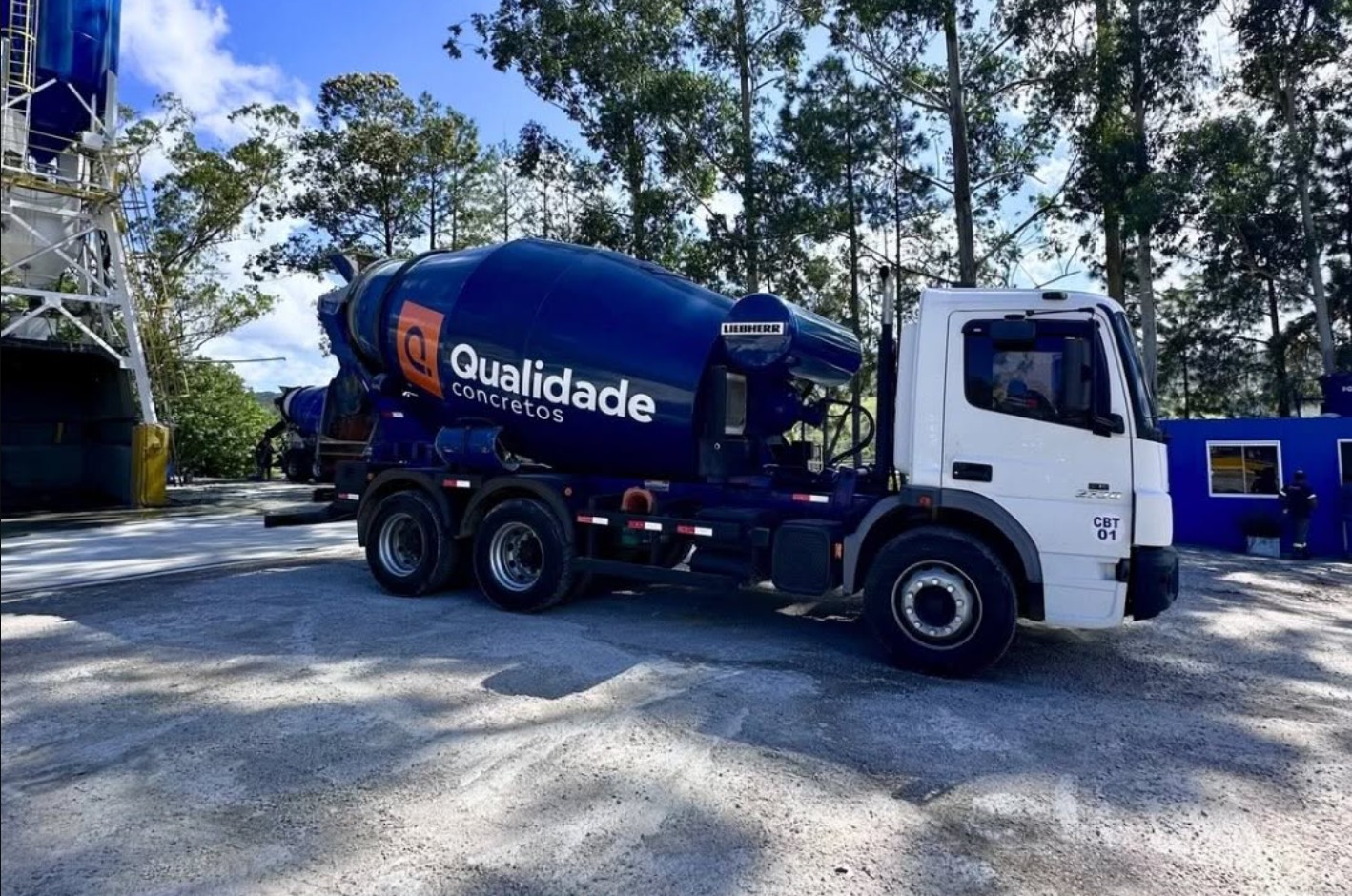 Shotcrete supplied by Qualidade Concretos in Garopaba